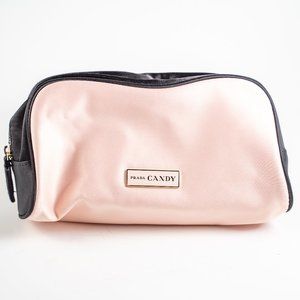 Prada CANDY bag - satin - makeup bag - black and pink